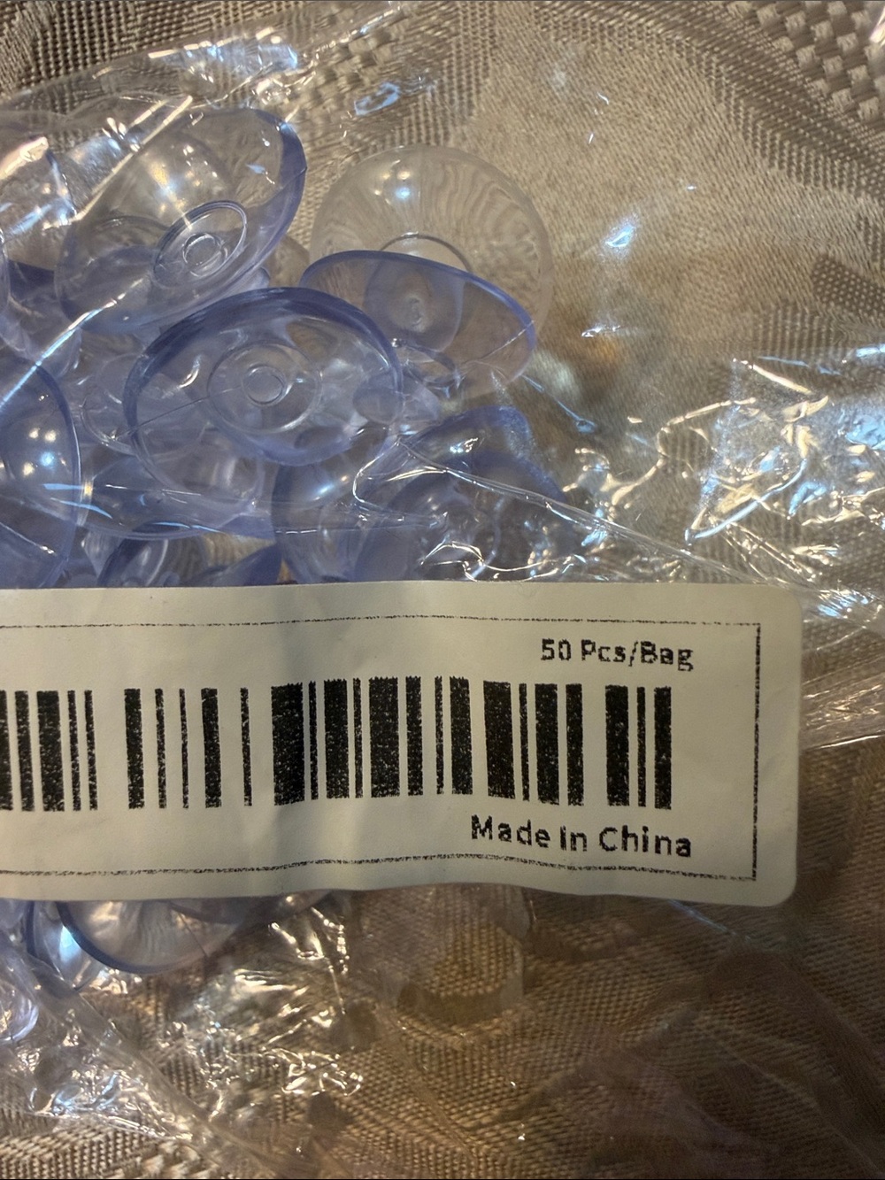 Clear Plastic Suction Cups - Pack - Picture 2 of 5